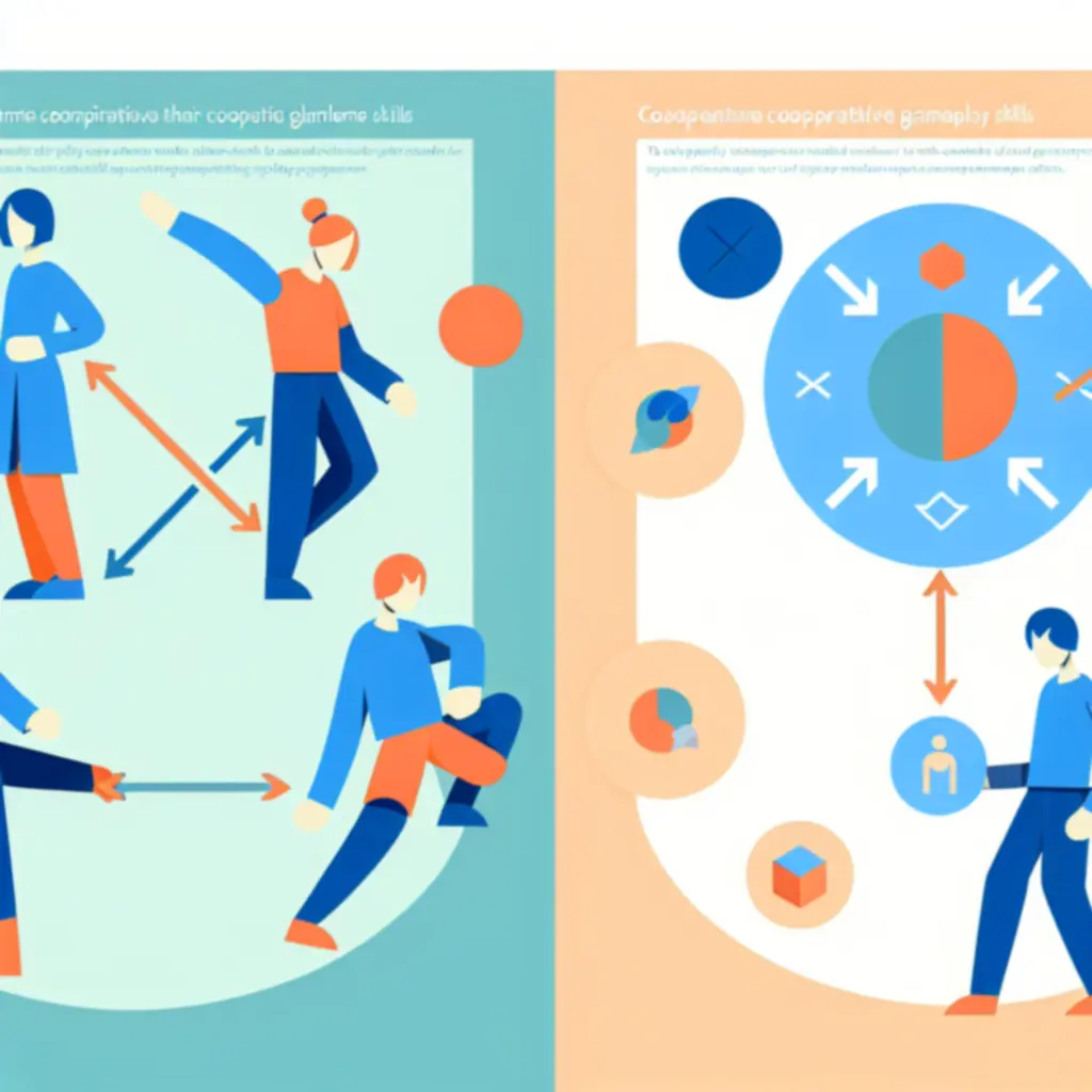 Infografika pokazująca współdziałanie mechanik dwóch postaci w It Takes Two