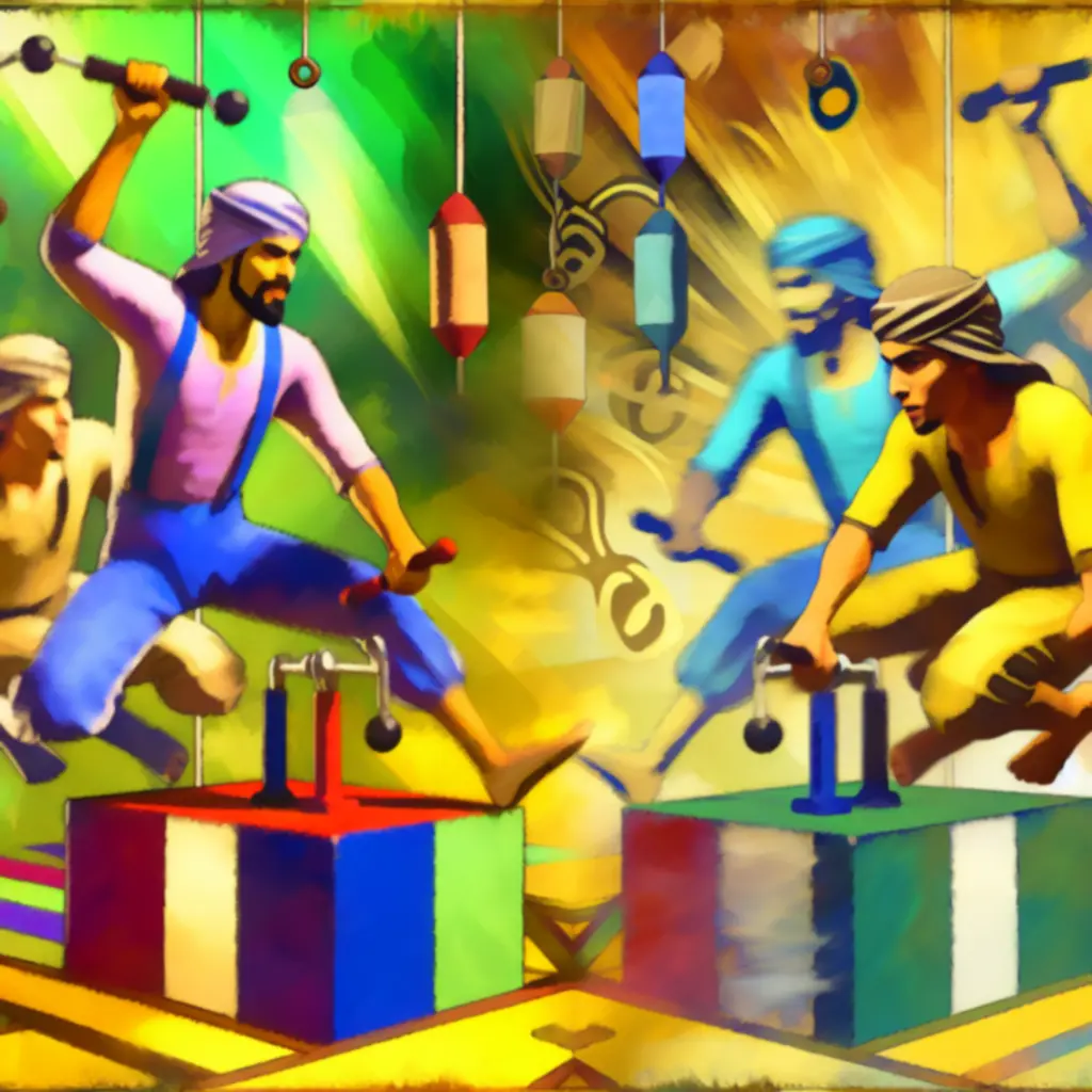 Scena akcji z mini-grą wymagającą precyzyjnej współpracy