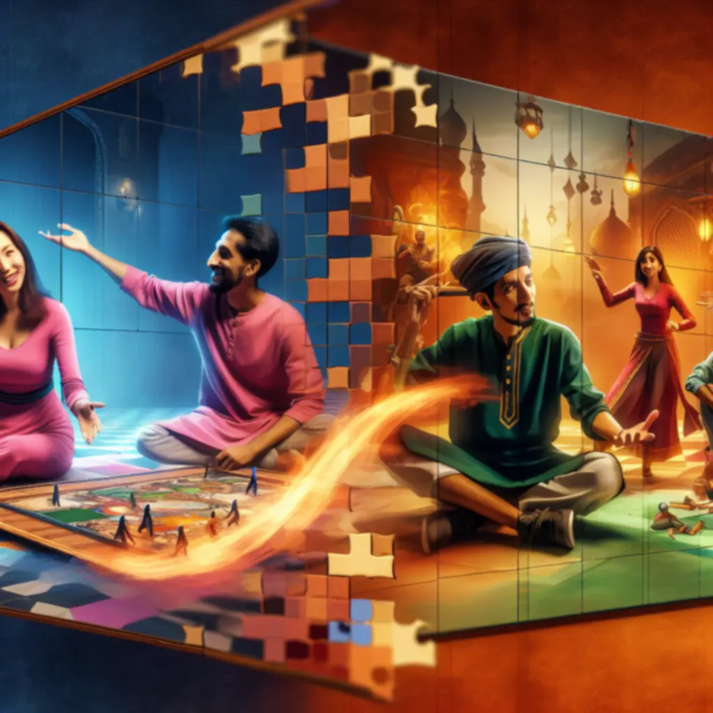 Dwójka graczy współpracuje, by rozwiązać zagadkę w It Takes Two.