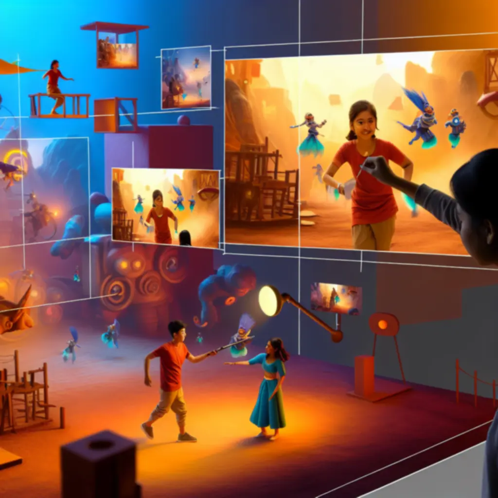 Dynamiczny kolaż scen z It Takes Two podkreślający współpracę i kreatywne lokacje